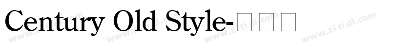Century Old Style字体转换